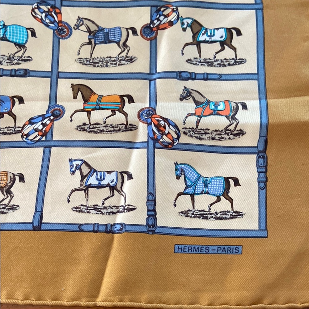 Hermès Horse Print Scarf
